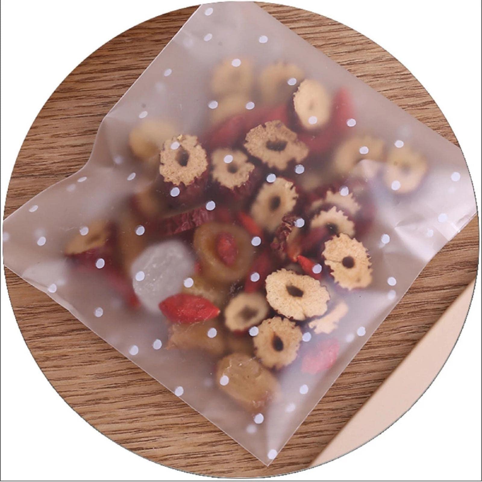SagaSave 300pcs 18 × 28 cm Bolsas de Galletas Auto Adhesivas OPP Bolsa de plástico Bolsas de celofán Transparentes para Alimentos Candy