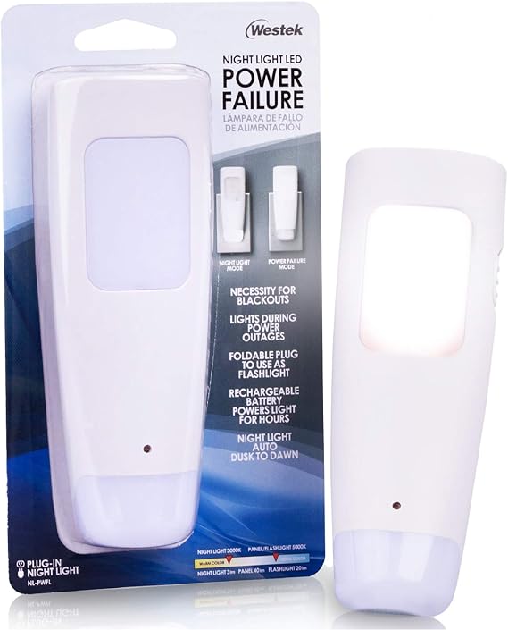 Westek LED Emergency Lights for Home Power Failure, 6 Pack 3 Function