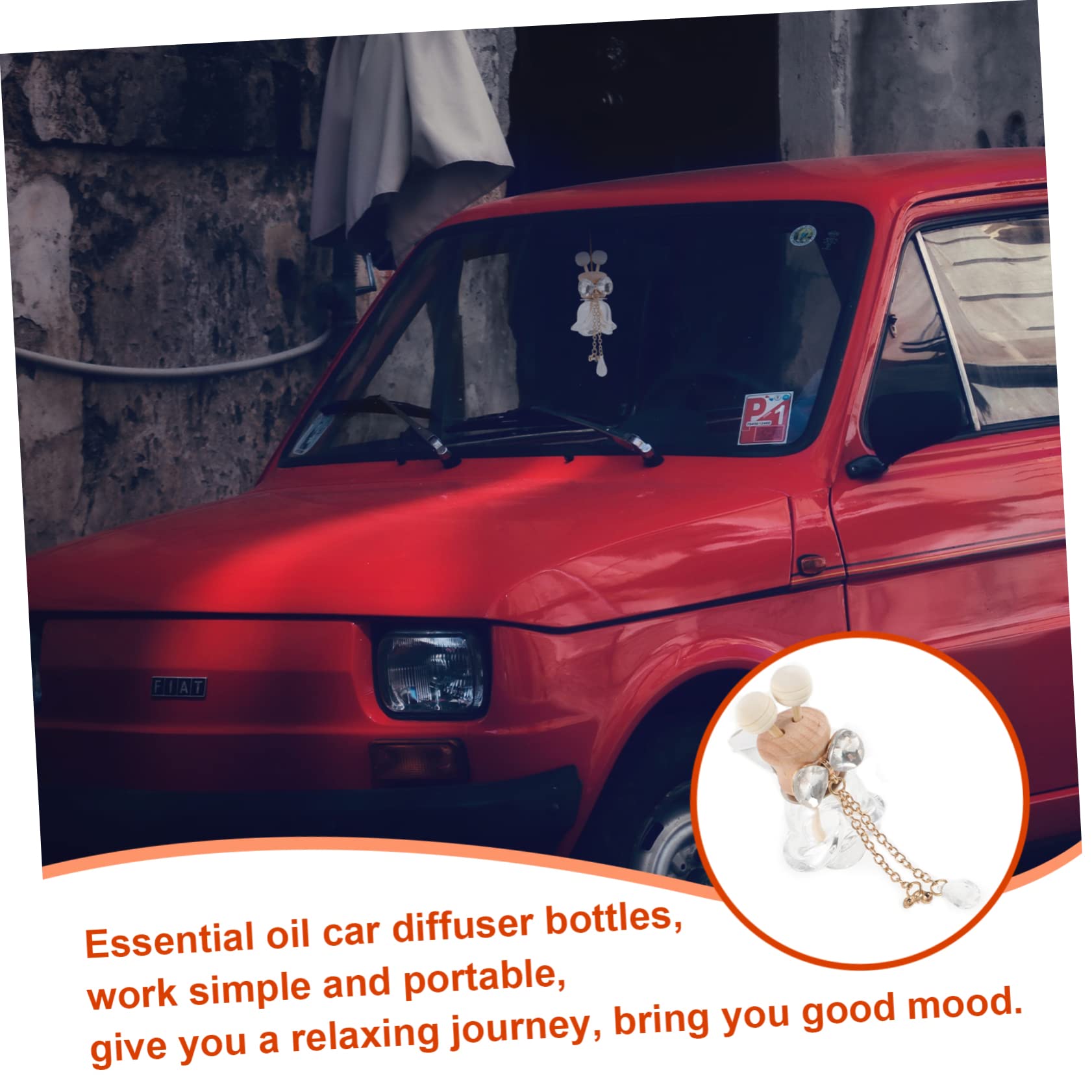 minkissy 6pezzi Diffusore Profumo Auto Di Vasi Per Aromi Con Clip Per Ventilazione Decorazione Creativa Per Auto Con Fragranza e Purificazione Aria