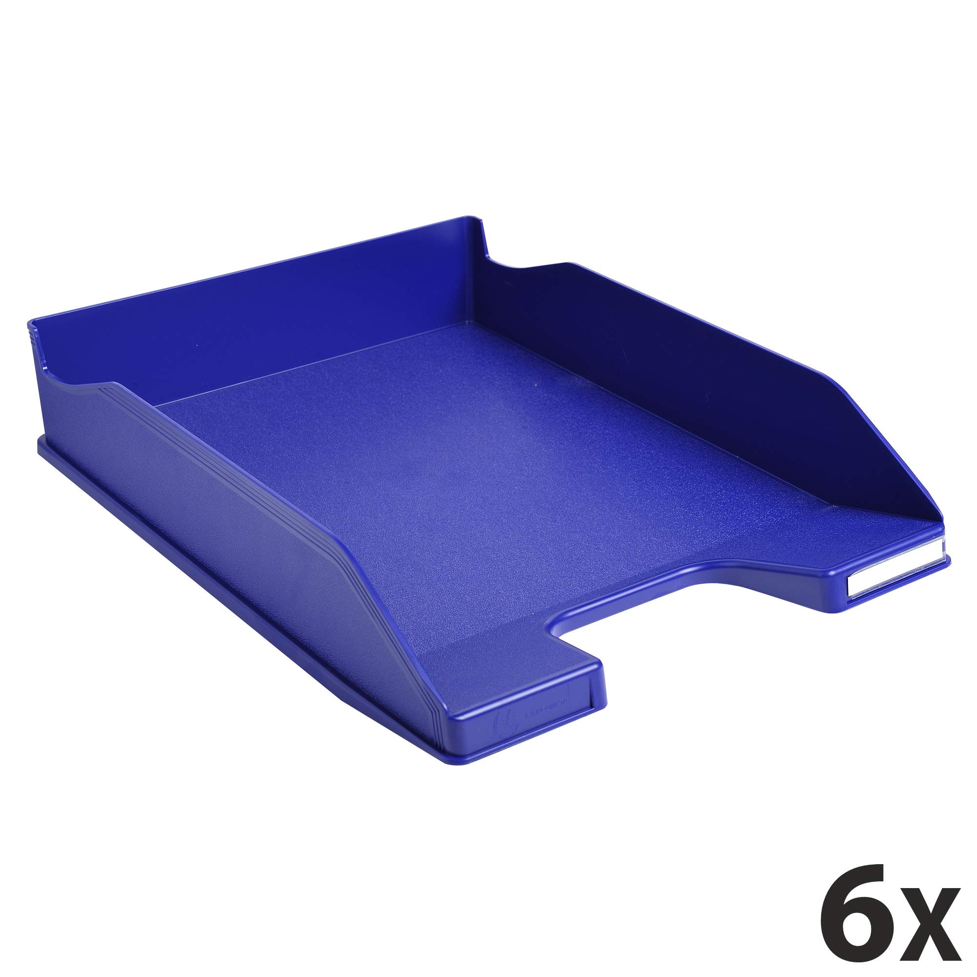 Exacompta - 113104D - juego de 6 bandejas carpetas de fundas COMBO MIDI - dimensiones 34,6 x 25,5 x 6,5 cm - para documentos formato A4 + - color azul noche - Certified Blue Angel