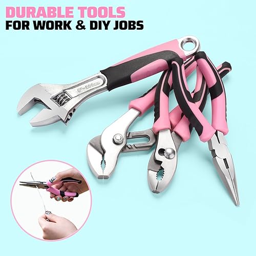 Miniatura 3 de Juego de herramientas para el hogar de 269 piezas, kit de herramientas de reparación general para el hogar con bolsa de almacenamiento, kit de