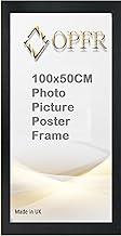 Photo Poster frame 100x50cm Black, White, Oak, Silver, Dark Oak, Walnut (Black, 100x50cm)
