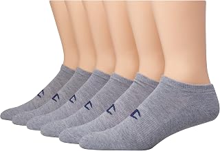 Champion Women's Double Dry Moisture Wicking No Show Socks 6, 8 Packs Availabe, Grey - 6 Pack, 6-12