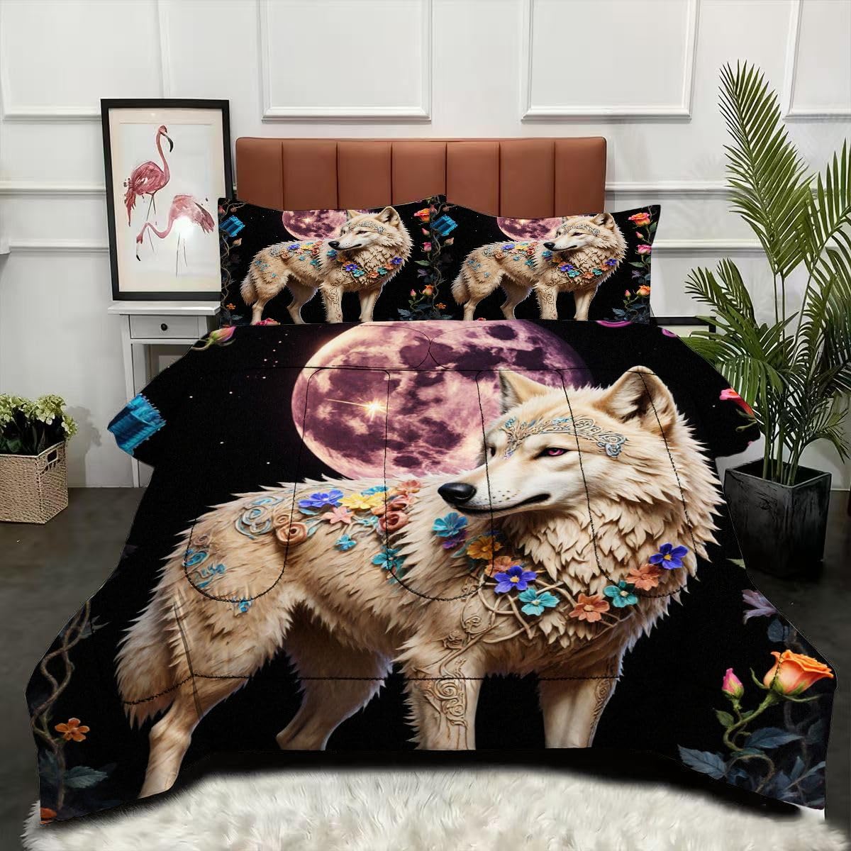 Couette 240x260 loup solution literie hypoallergénique douce