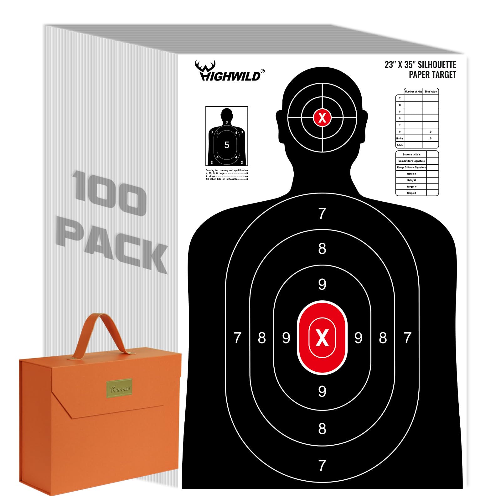 Highwild Shooting Range Silhouette Paper Target - shooting | Mubboo