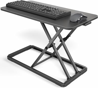 VIVO Black 24 in Single Top Keyboard and Mouse Riser, DESK-V024A