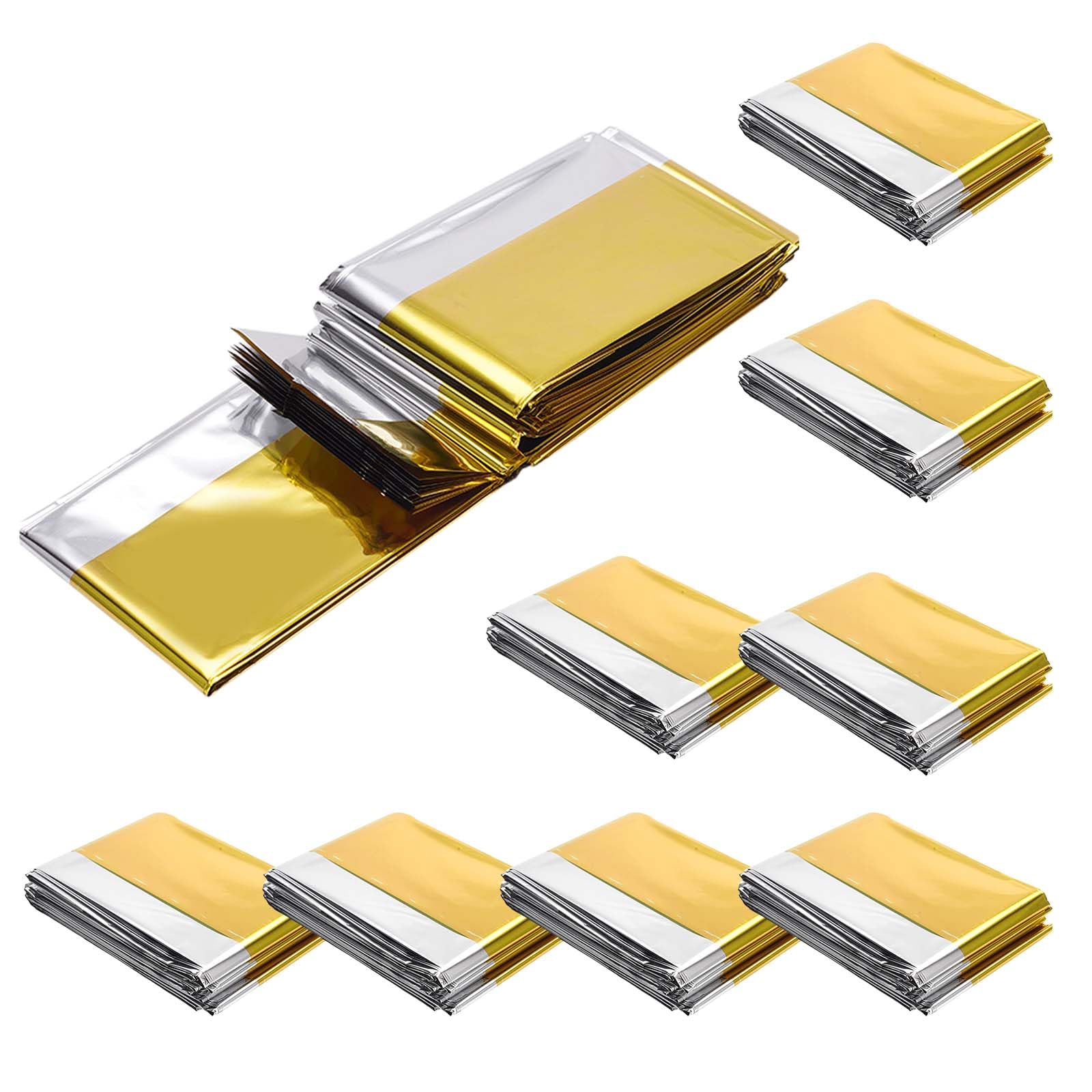 Colexy Manta De Emergencia Manta Termica Supervivencia 210x160cm, Manta Termica Primeros Auxilios, Manta De Rescate, Oro Y Plata, Manta Isotermica Supervivencia, Manta Emergencia Reutilizable (8)