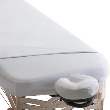 EarthLite Premium Microfiber Massage Sheet Set - Silky, Wrinkle Resistant, Quick Drying, 3piece Set Fitted, Top, Face Pillow Cover