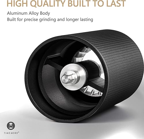 Miniatura 3 de TIMEMORE Molinillo de café manual Chestnut C3S PRO, molinillo de café de mano con mango plegable, molinillo de café de rebabas cónicas S2C de acero