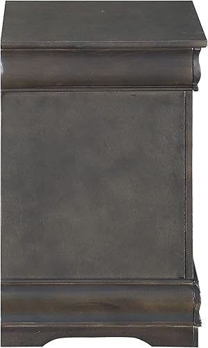 Miniatura 5 de Acme Louis Philippe - Mesita de noche en gris oscuro 26793