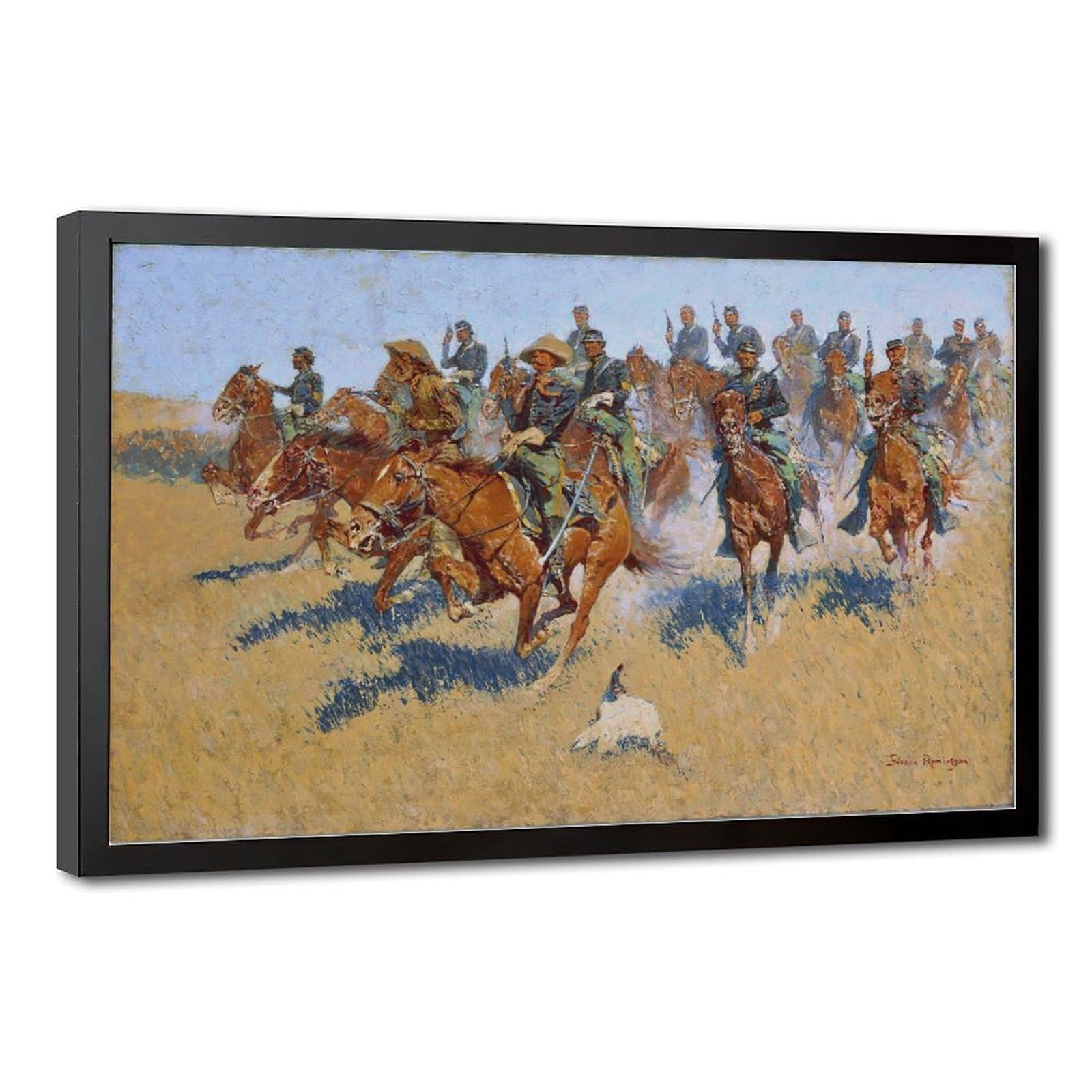 Toile tendue plaines du sud Frederic Remington impression murale 20x30 - 8