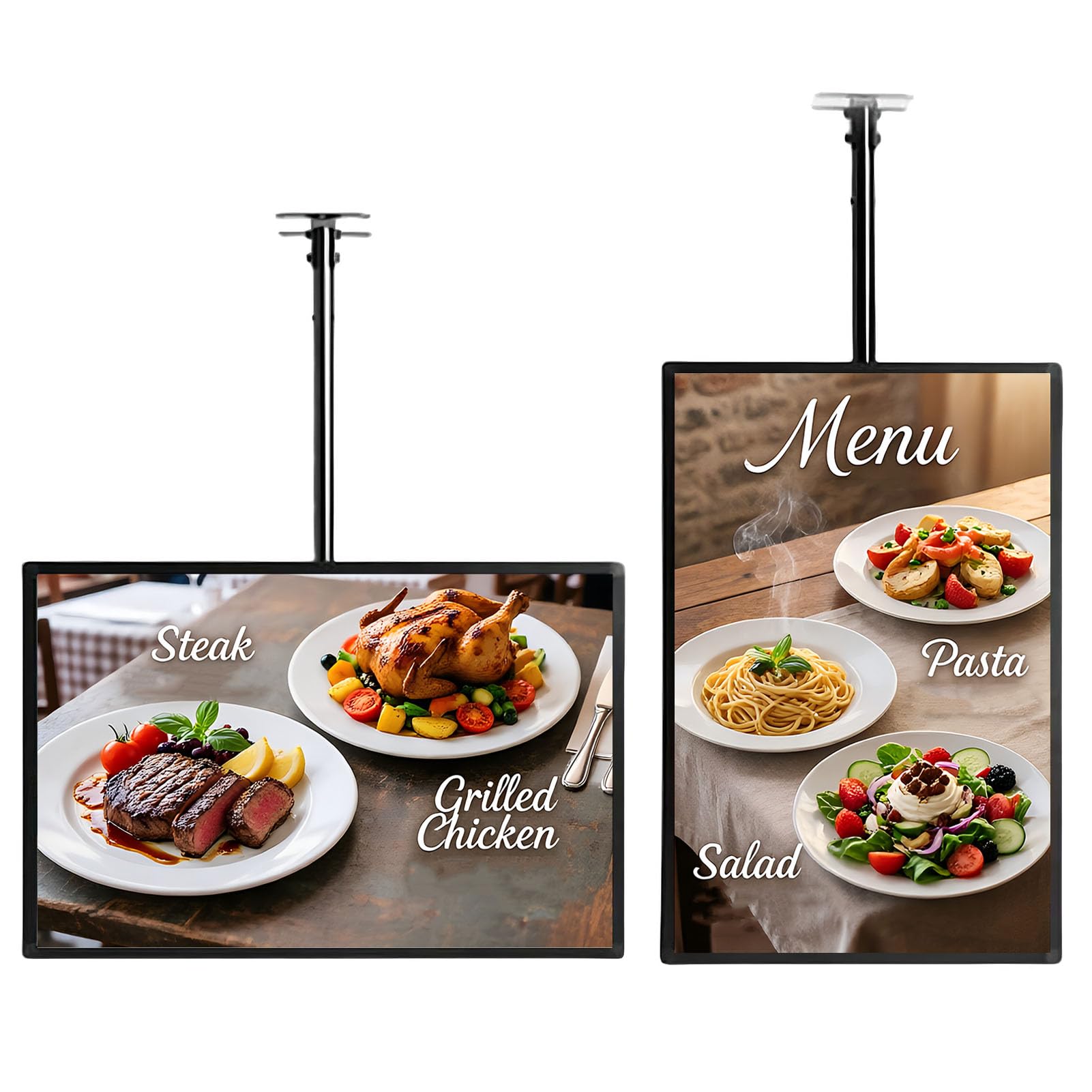 Caja De Luz Publicitaria LED Con Brazo Telescópico Ajustable, Marco De Exhibición Publicitario Montado En La Pared Carteles Iluminados, Tablero Menú De Restaurantes, for Restaurantes, Bares