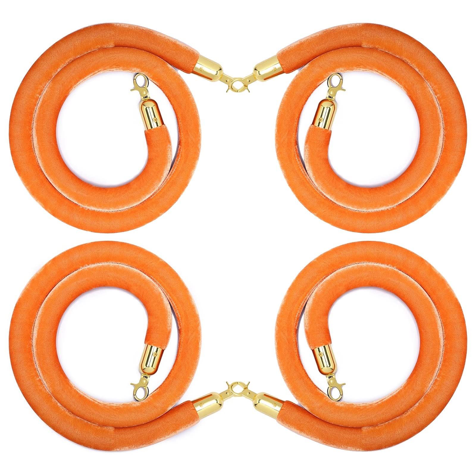 Contrôle de foule intérieur extérieur pack 4 cordons personnalisables de 1m
