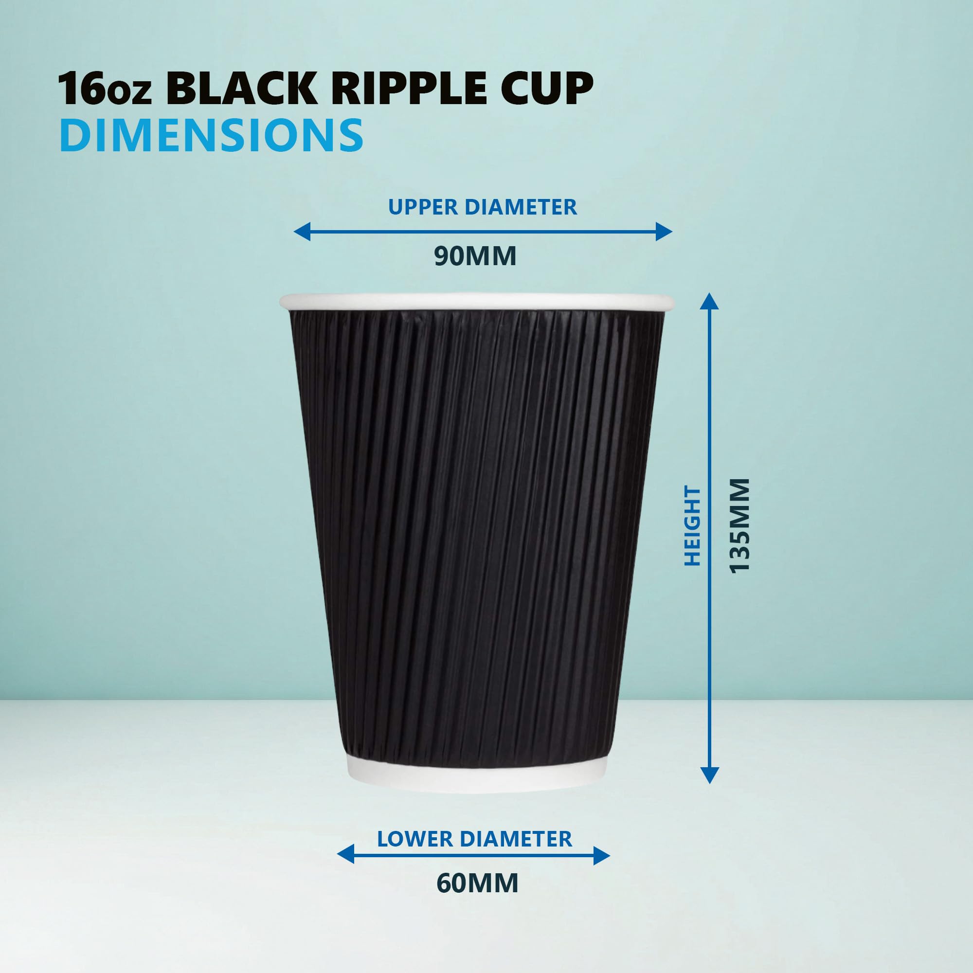 Lot de 200 gobelets jetables en papier kraft de 473,6 g | Gobelets en carton ondulé pour boissons chaudes et froides | Tasses de camping | Tasses à thé | Tasse à café | Tasses à