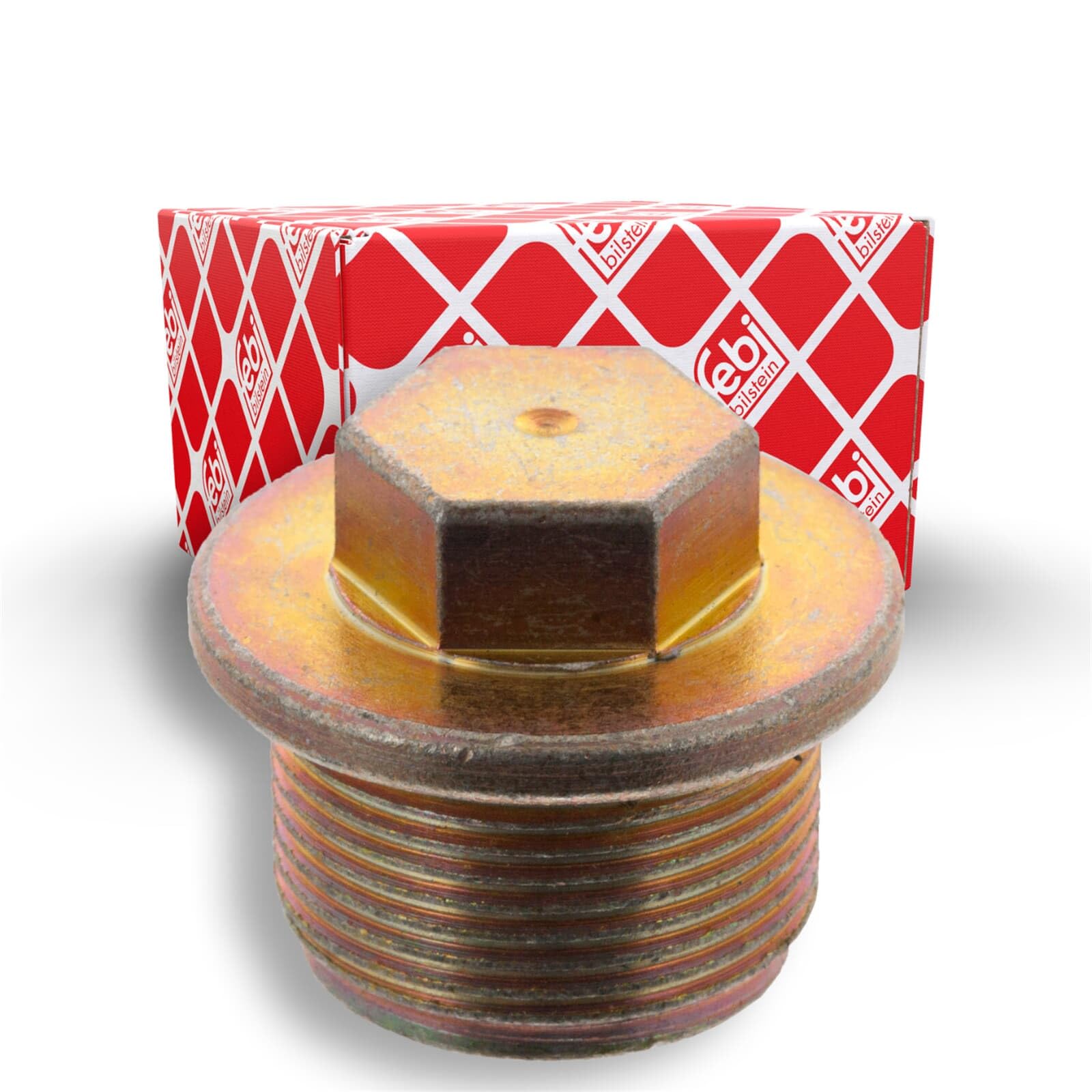 Oil pan drain plug Male Hex Steel 48898 FEBI BILSTEIN for AUDI VW