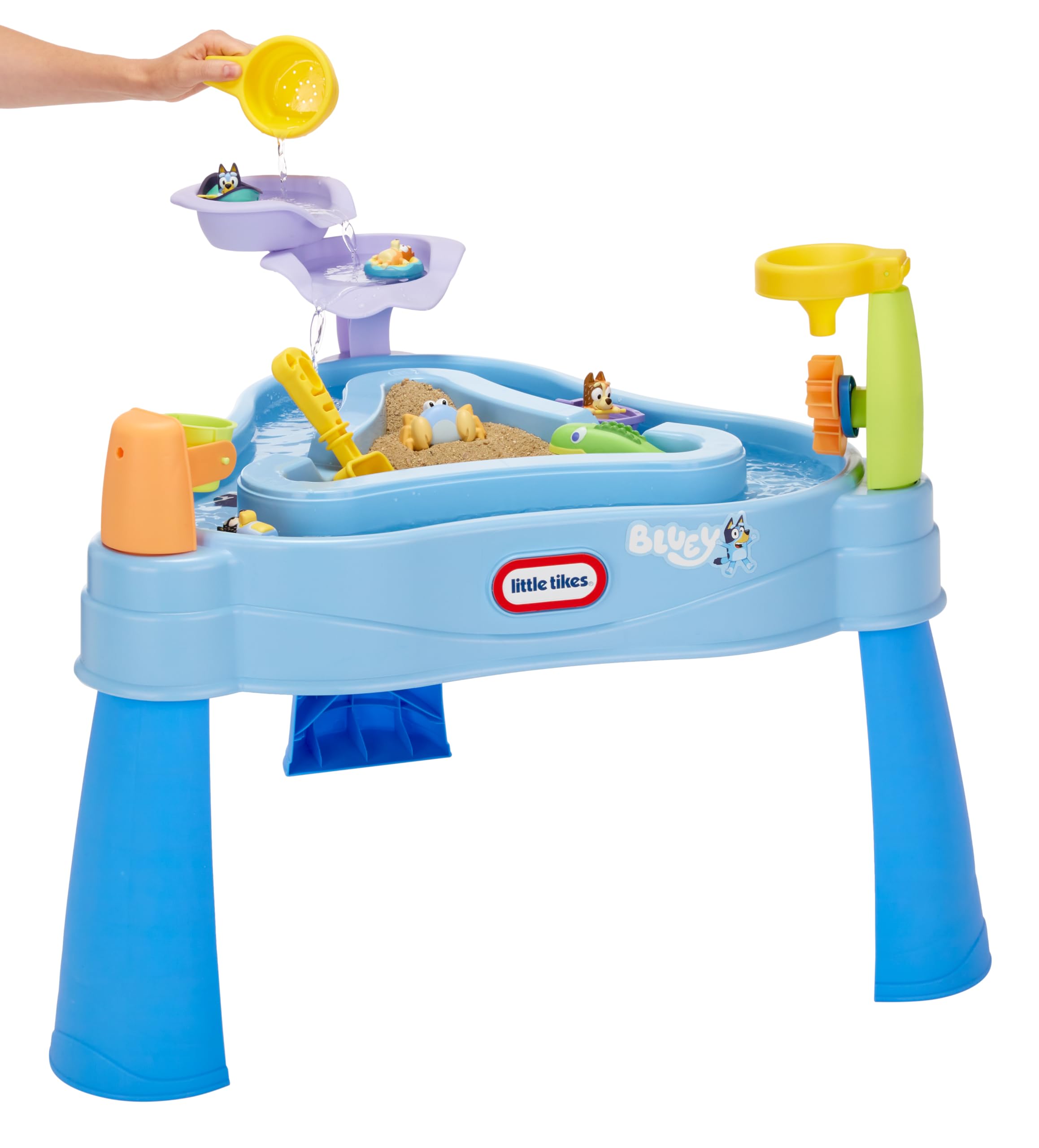 Little tikes Bluey Wassertisch mit 6 Zubehörteilen Bluey Active Play für Jungen und Mädchen im Alter von 1-6 Jahren