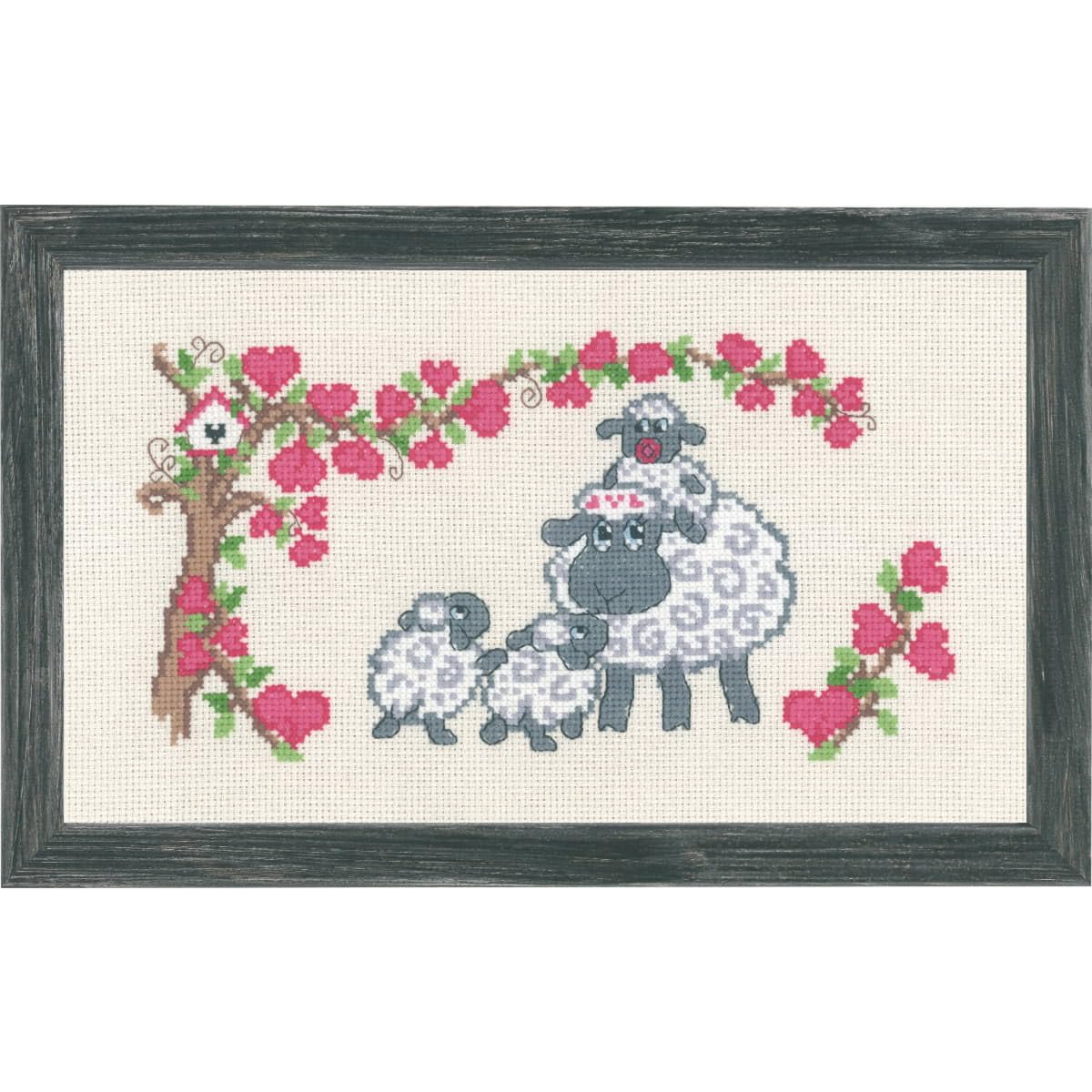 Permin Sheep Family Counted Cross Stitch Kit