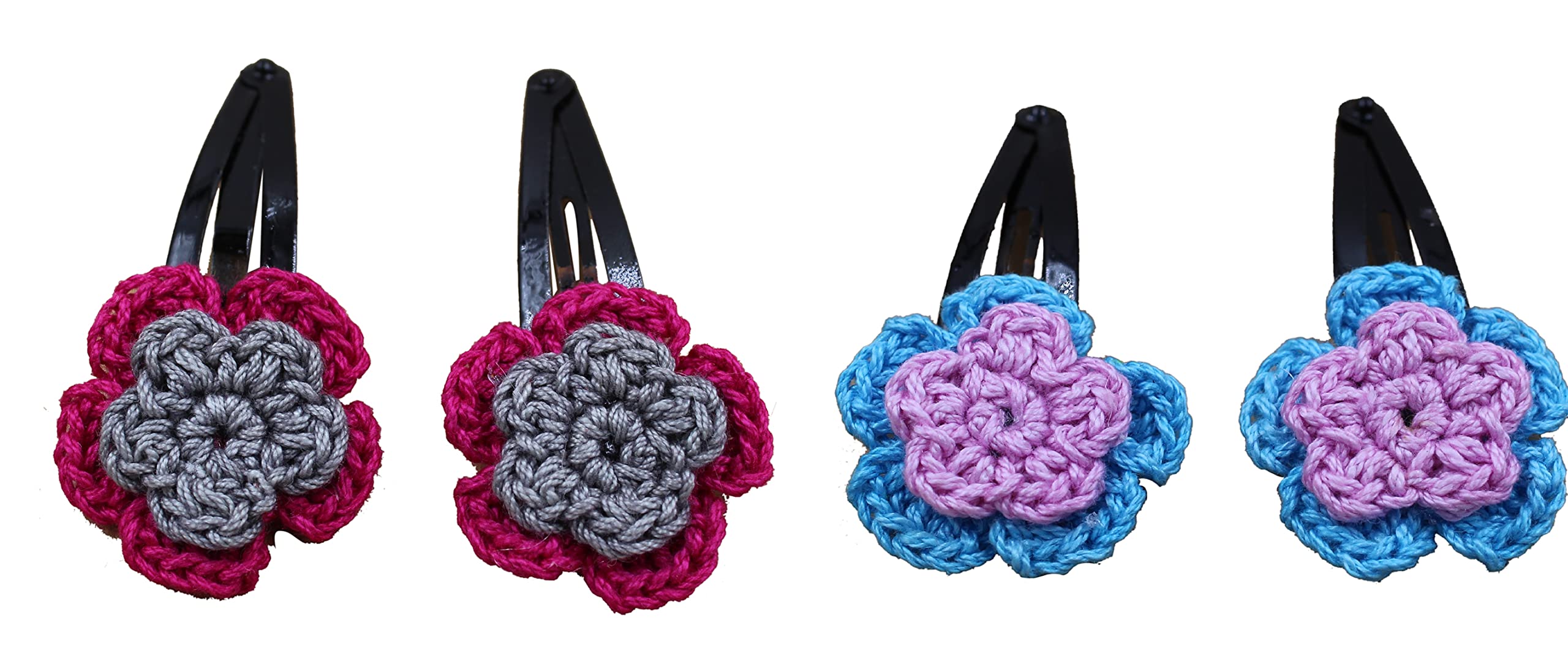 Prapti handicrafts Hair Clips Crochet Flower for Girls Tic Tac Pins Hair Accessories (4 PCS) (B09GBFY8P7) Amazon Price History, Amazon Price Tracker