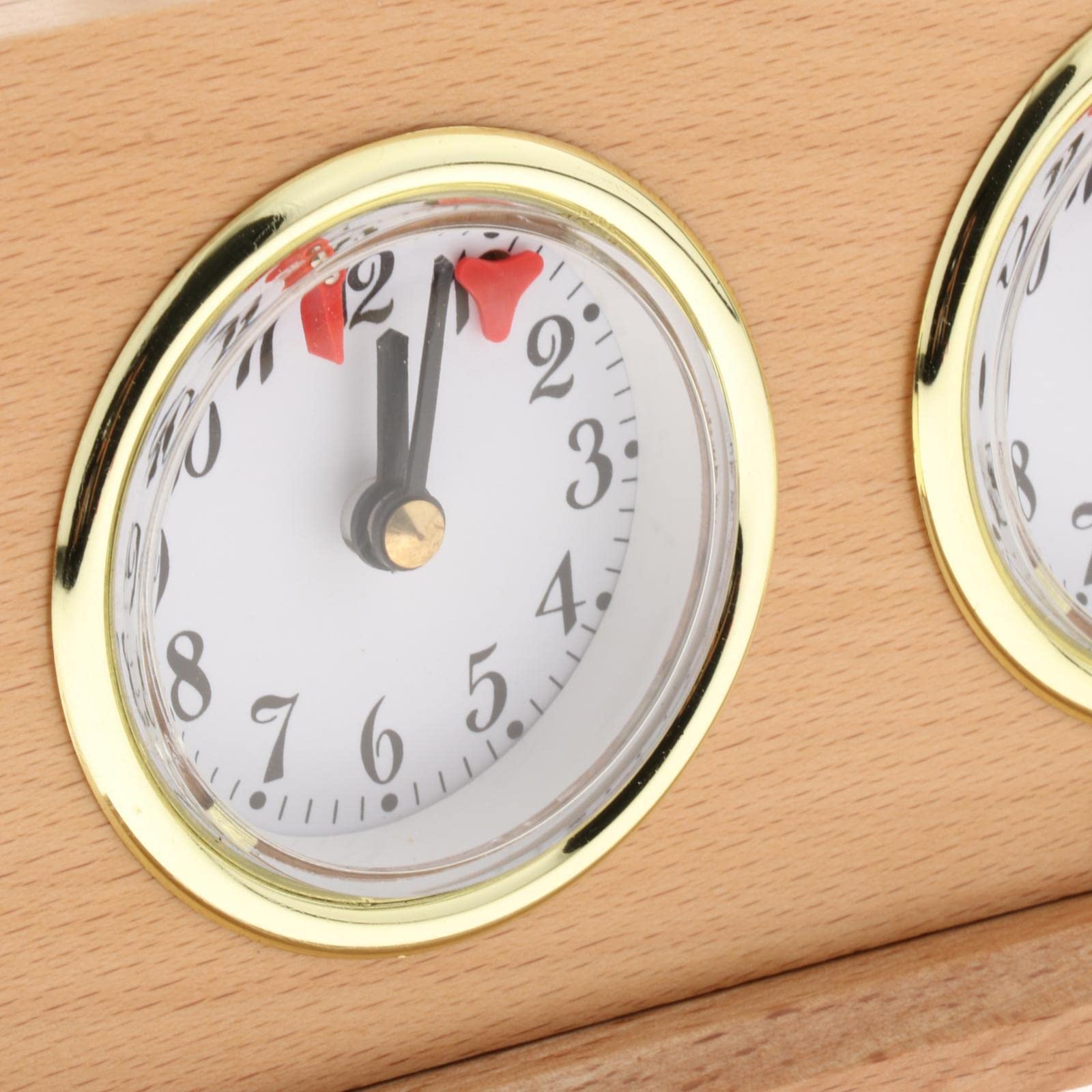 Orologio analogico retrò a scacchi, timer meccanico – conto alla rovescia, nessuna batteria necessaria, preciso, portatile, accessorio per giochi da tavolo per competizioni, adulti e