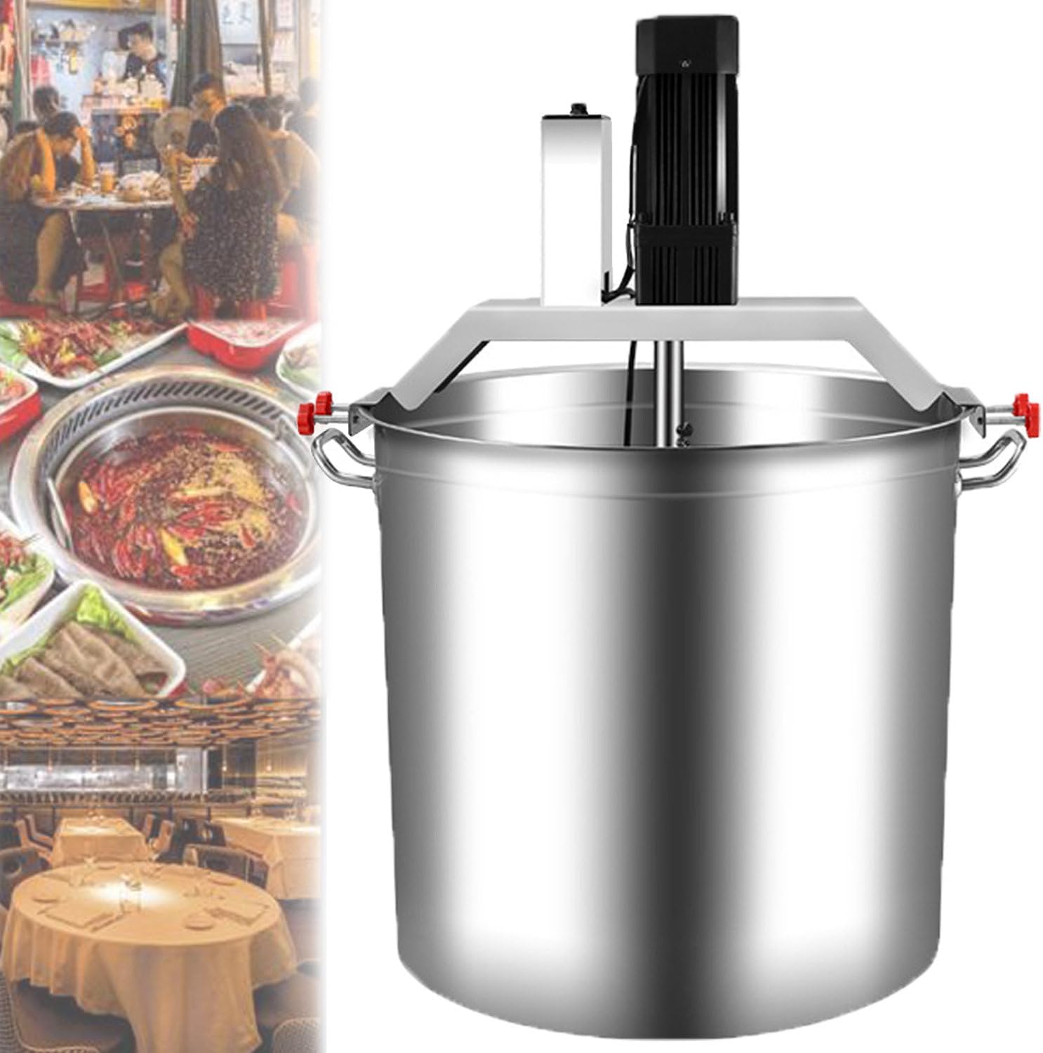 Máquina Mezcladora de Base para Hot Pot, 40L, Acero Inoxidable