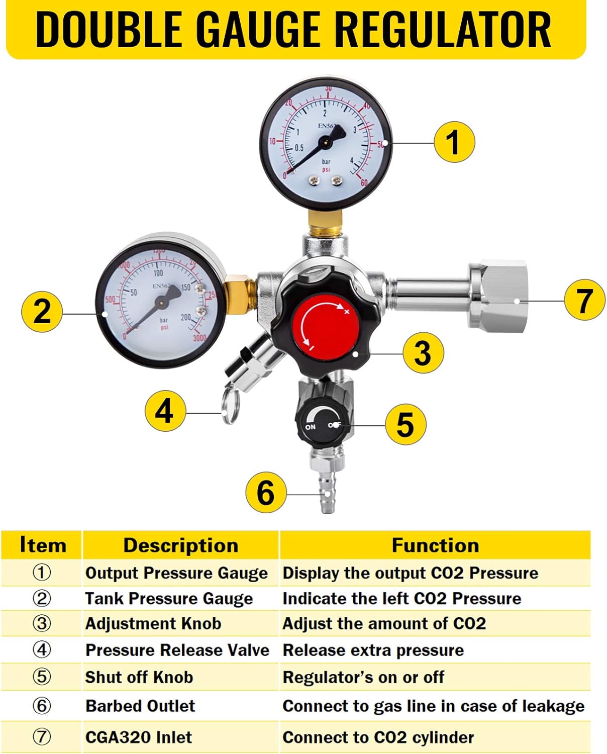 VEVOR Kegerator Tower Kit, Single Tap Beer Conversion Kit, No Tank Keg