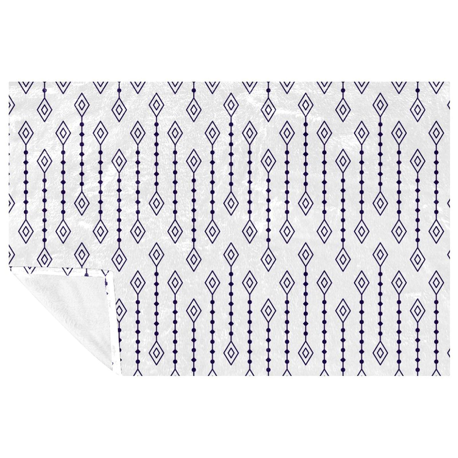 Couverture douce et chaude motif vintage bohème pour lit, canapé et plage