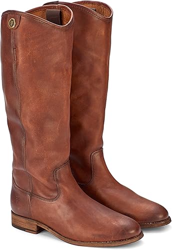 Miniatura 9 de Frye Melissa Button 2 - Botas altas con estilo ecuestre para mujer, hechas de cuero vintage y resistente con herrajes de metal antiguo y suela de