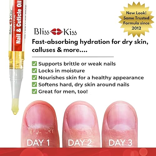 Miniatura 4 de NUEVO Bliss Kiss simplemente aceite puro de cutícula y uña kit principiante