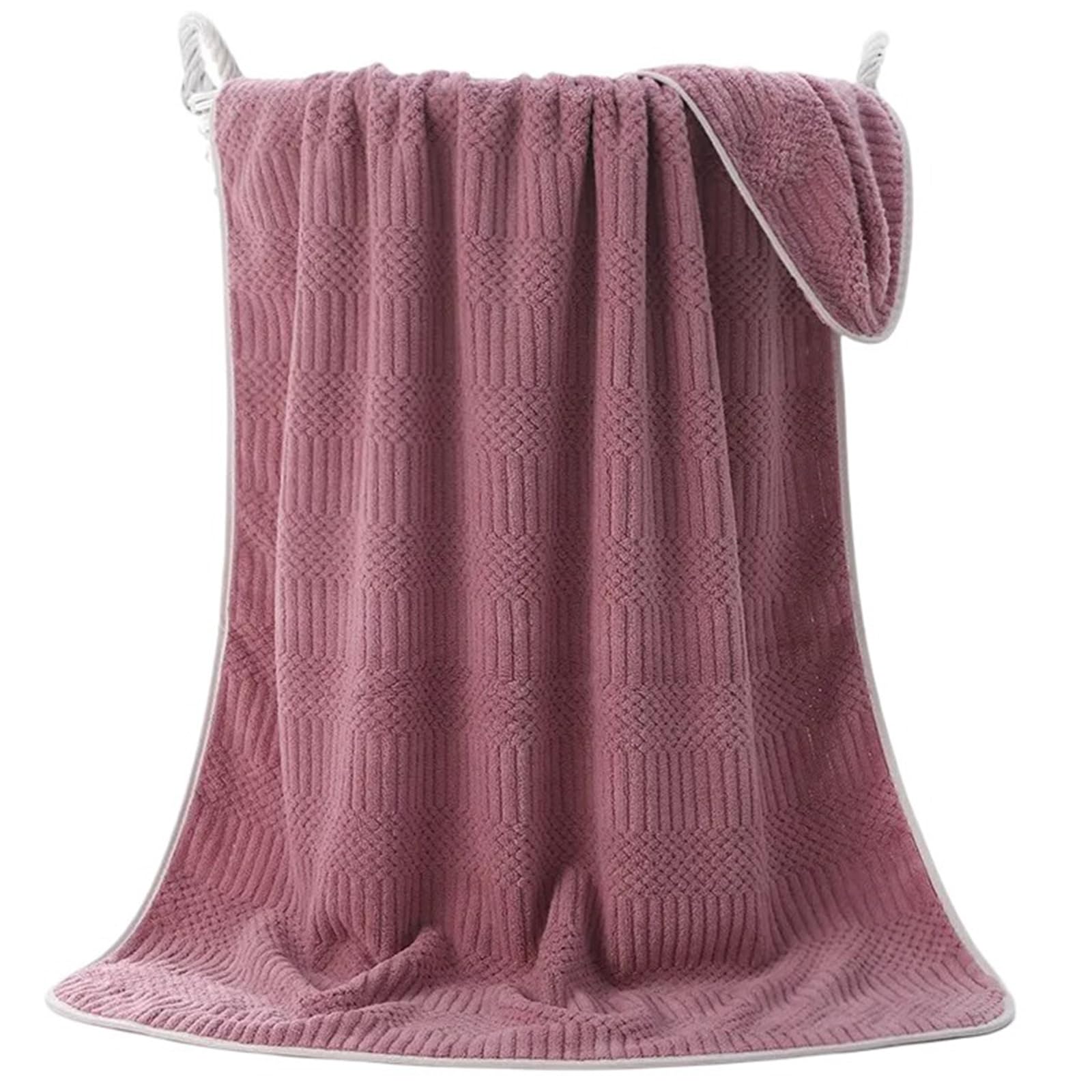 Tsophreniq Corals Fleece Bath Towel, Absorbent, Quick Drying Comfort Bath for Home and Beach Absorbent Beach