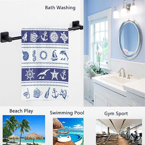 Miniatura 10 de Naanle Lindas toallas de mano de Shih Tzu con estampado de perro de dibujos animados, suaves y absorbentes, para baño, hotel, gimnasio y spa (16 x