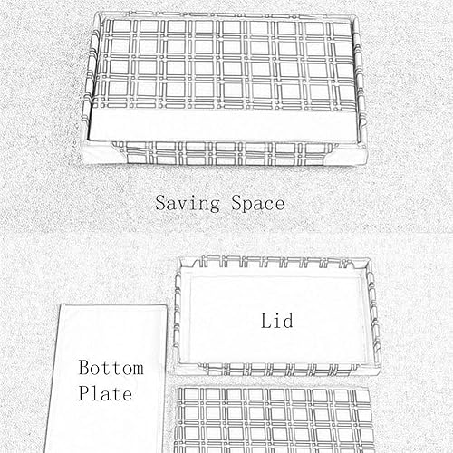 Miniatura 4 de Footstool Ottoman Footstool Foldable Foot Stool Ottoman Pouf Foot Rest Stool with Storage Rectangular Footrest Stool for Living Room Bedroom Office