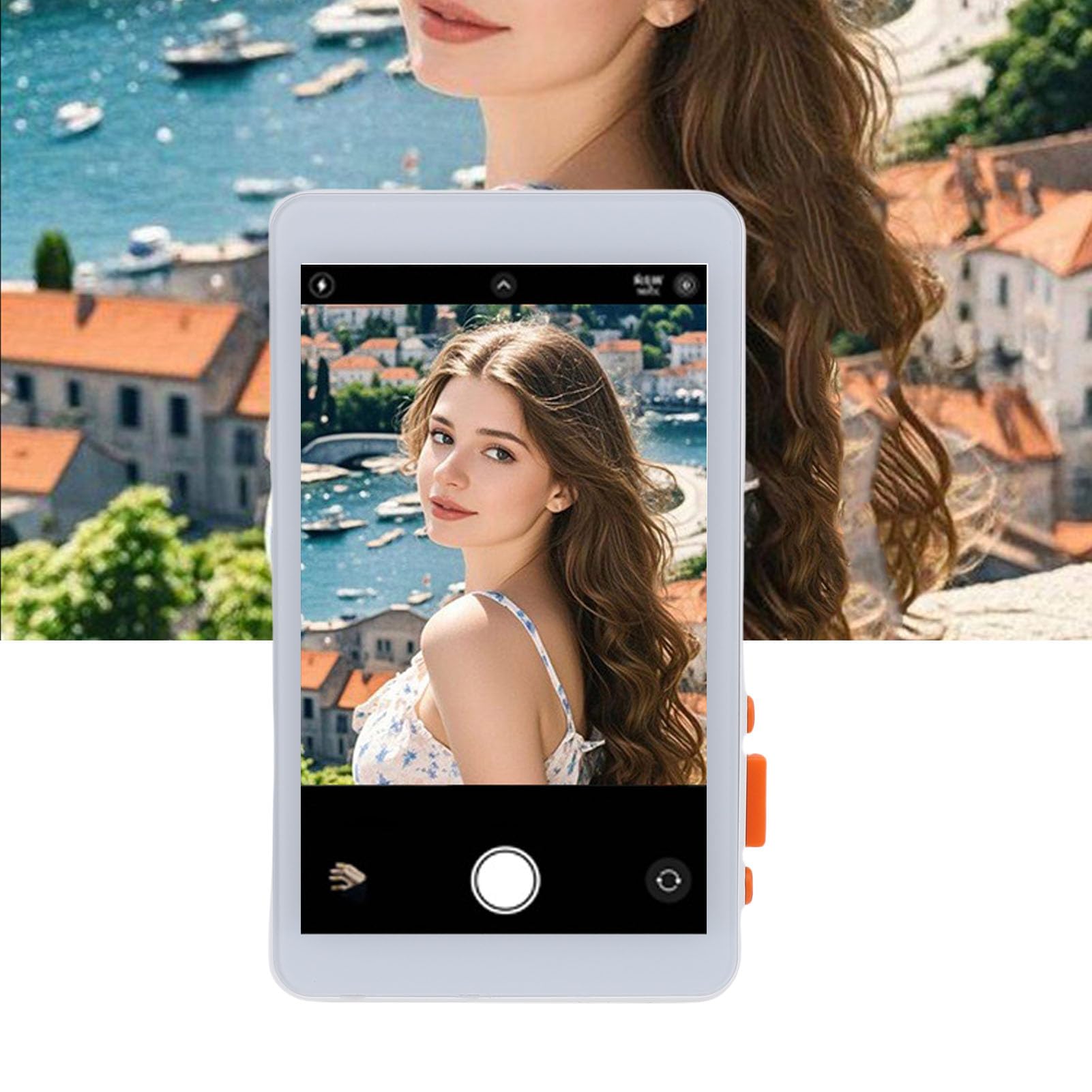Ejoyous Phone Vlog Selfie Screen, 4.02in 1800mAh Wireless Rear Camera