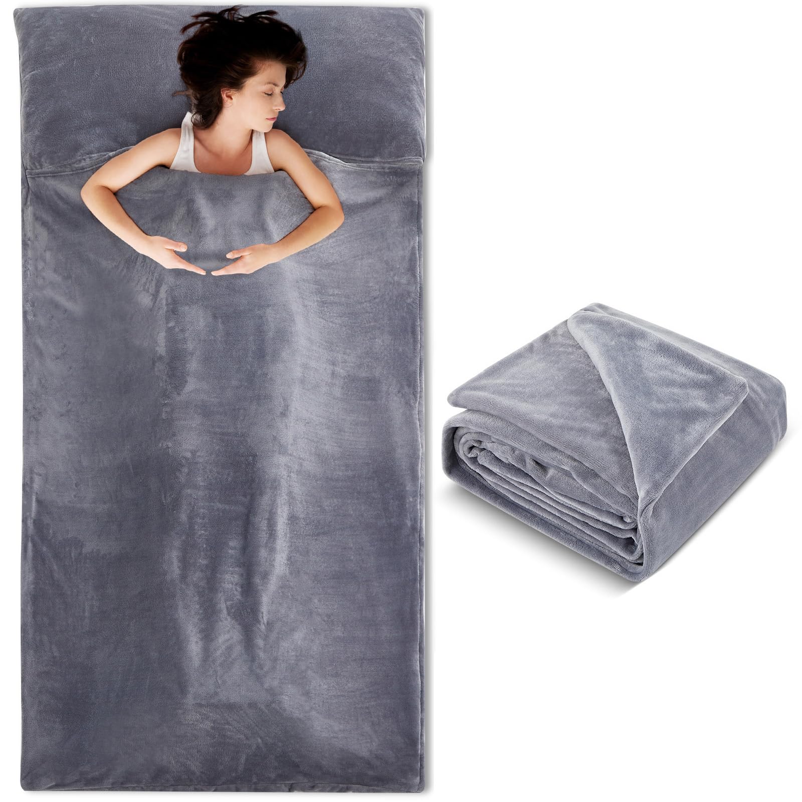 Remagr Flannel Sleeping Bag Liner for Adult