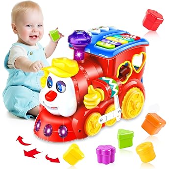 Baby Toy from 1 Year Girl Boy Funny Red Car Baby Toy from 6 9 12 18 Months with Music/Light Children's Toy from 1 2 3 Years Children Toy Gift 2 Years Early Learning for Toddler