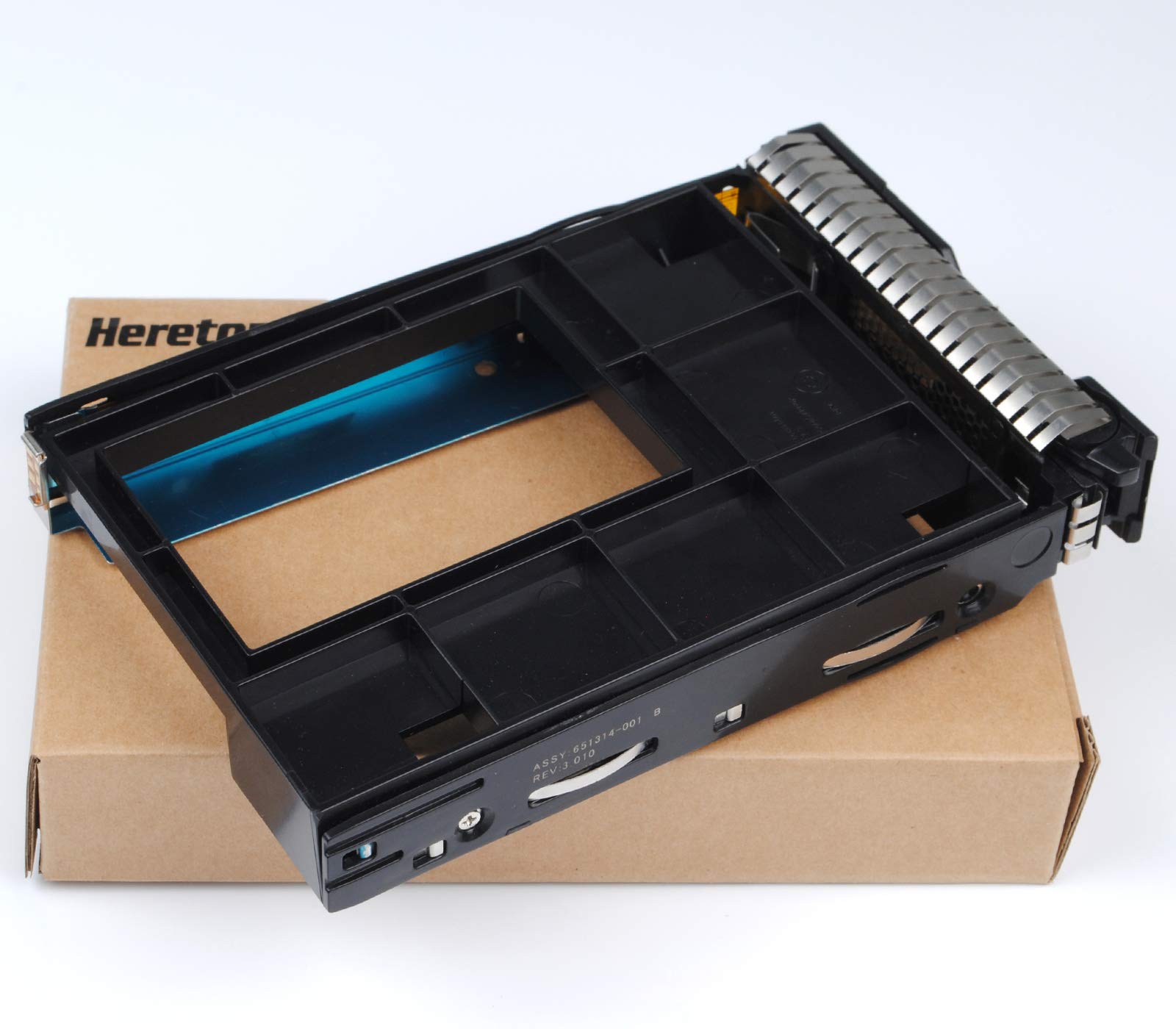 651314-001 3.5" Bandeja de Disco Duro Caddie Caddy Tray con 661914-001 2.5" a 3.5" SAS SATA Adaptador Converter para Servidor HP G8 Gen8 G9 Gen9
