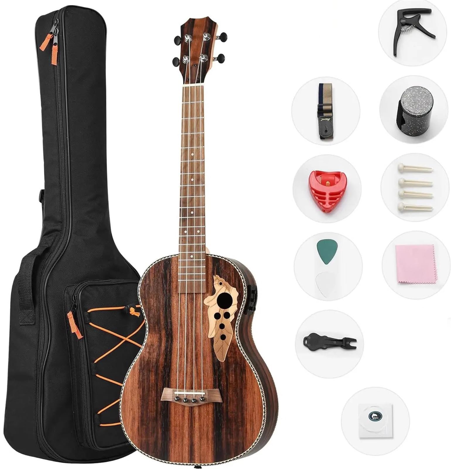 Ukulele acustico baritono Blackwood da 30 pollici(Left hand)