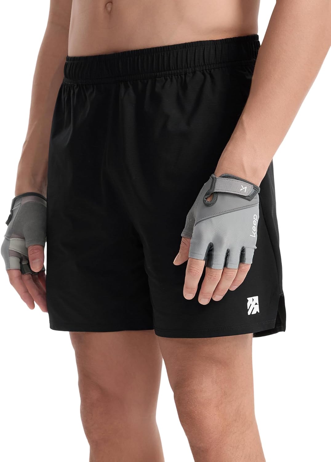 Mens Tennis Pickleball Shorts Moisture Wicking 5" Camping Hiking Workout Running Shorts with Back Zip Pocket