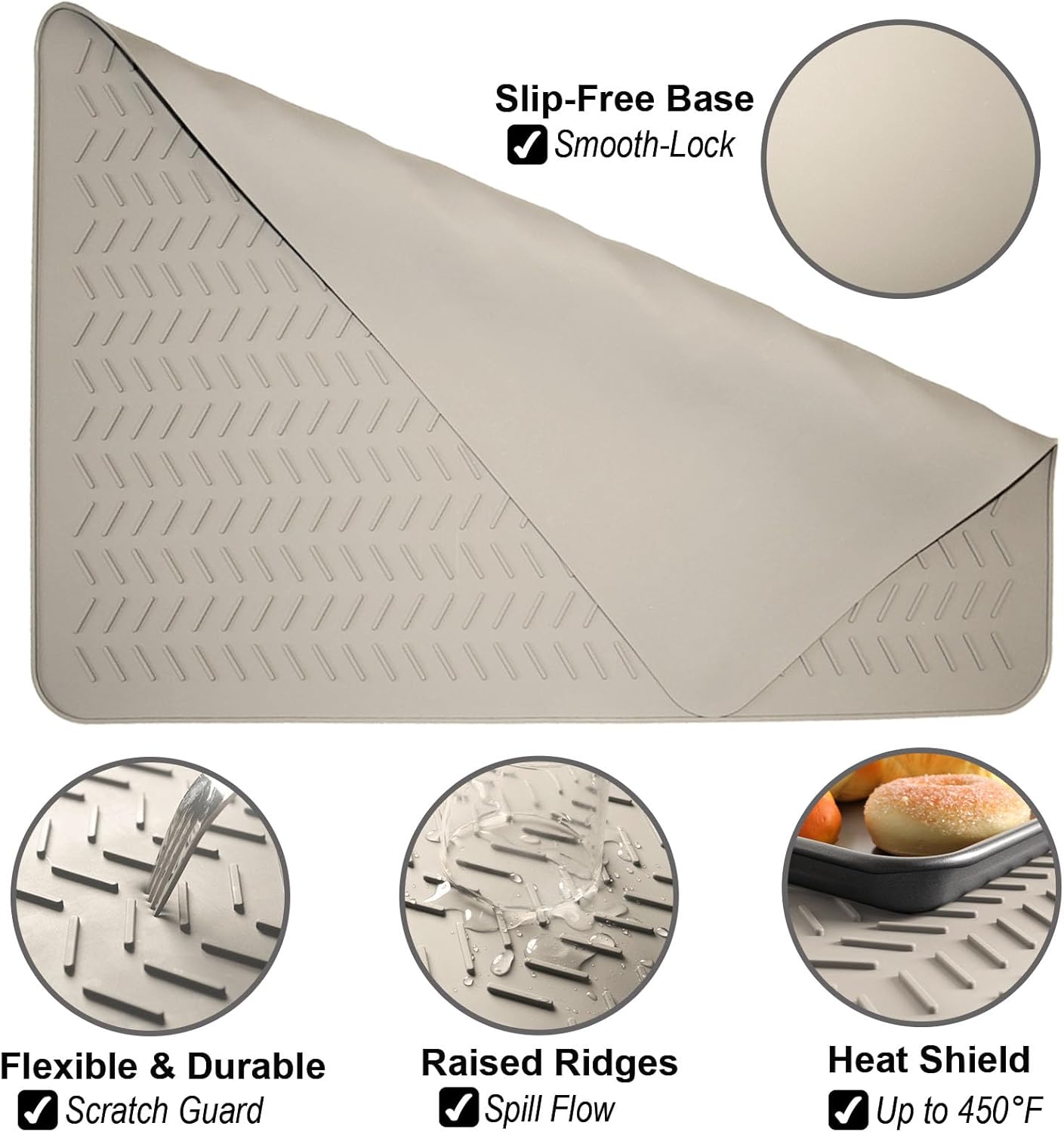 Stove Top Covers for Electric Stove, Thickened Premium Silicone Stove Mat for Glass Top Stove, 30 x 21 Glass Stove Top Cover Protector, Oven Range Top Cover, XL Dish Drying Mat