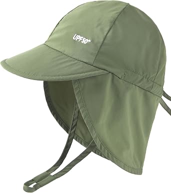 FURTALK Baby Sun Hat with Neck Flap UPF 50+ Toddler Quick Dry Swim Hat | UV Protection Wide Brim, Quick-Dry Nylon, Adjustable Back Drawstring, Ultra-Lightweight, Perfect for Pool or Beach