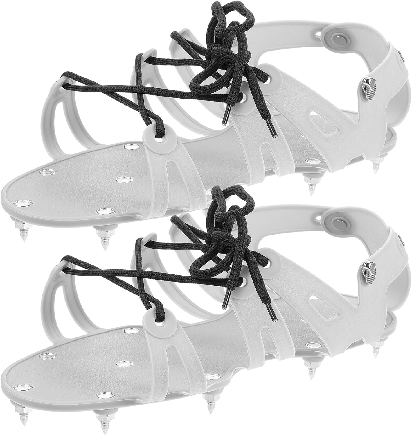 Lawn Aerator Shoes with Adjustable Straps Spike Gardening Shoes for Backyard Grass One-piece Design for Garden Soil Aeration