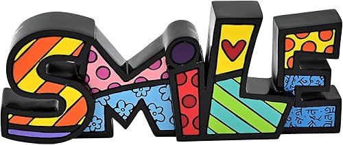 Britto Romero Resin Figurine 35 x 9 Smile Word