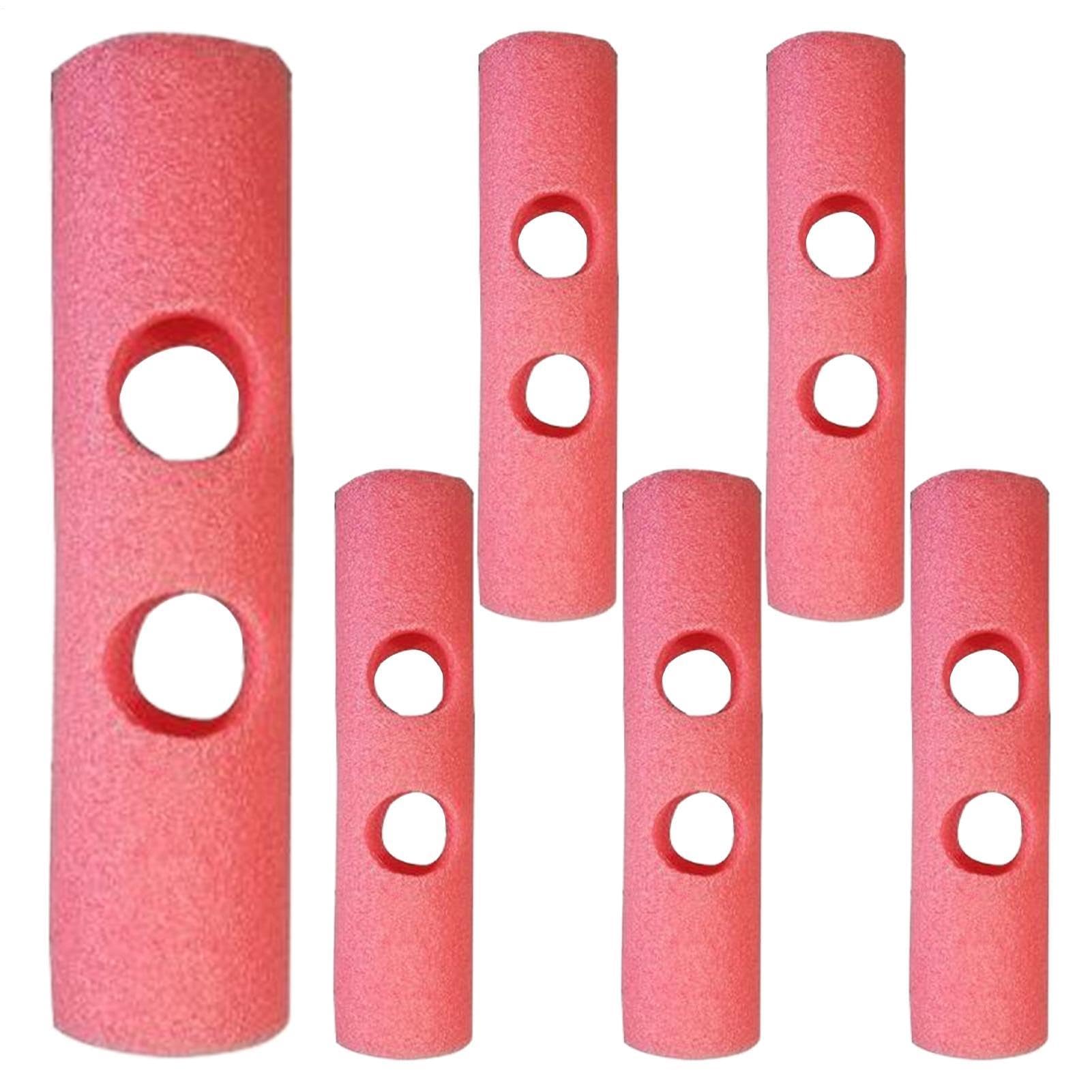 6pcs Pool Noodle Connectors, Swimming Pole Joint Holder, Thick Reusable Foam Noodle Holed Connector Woggle Joint for DIY Pool Floats and Summer Swim Projects