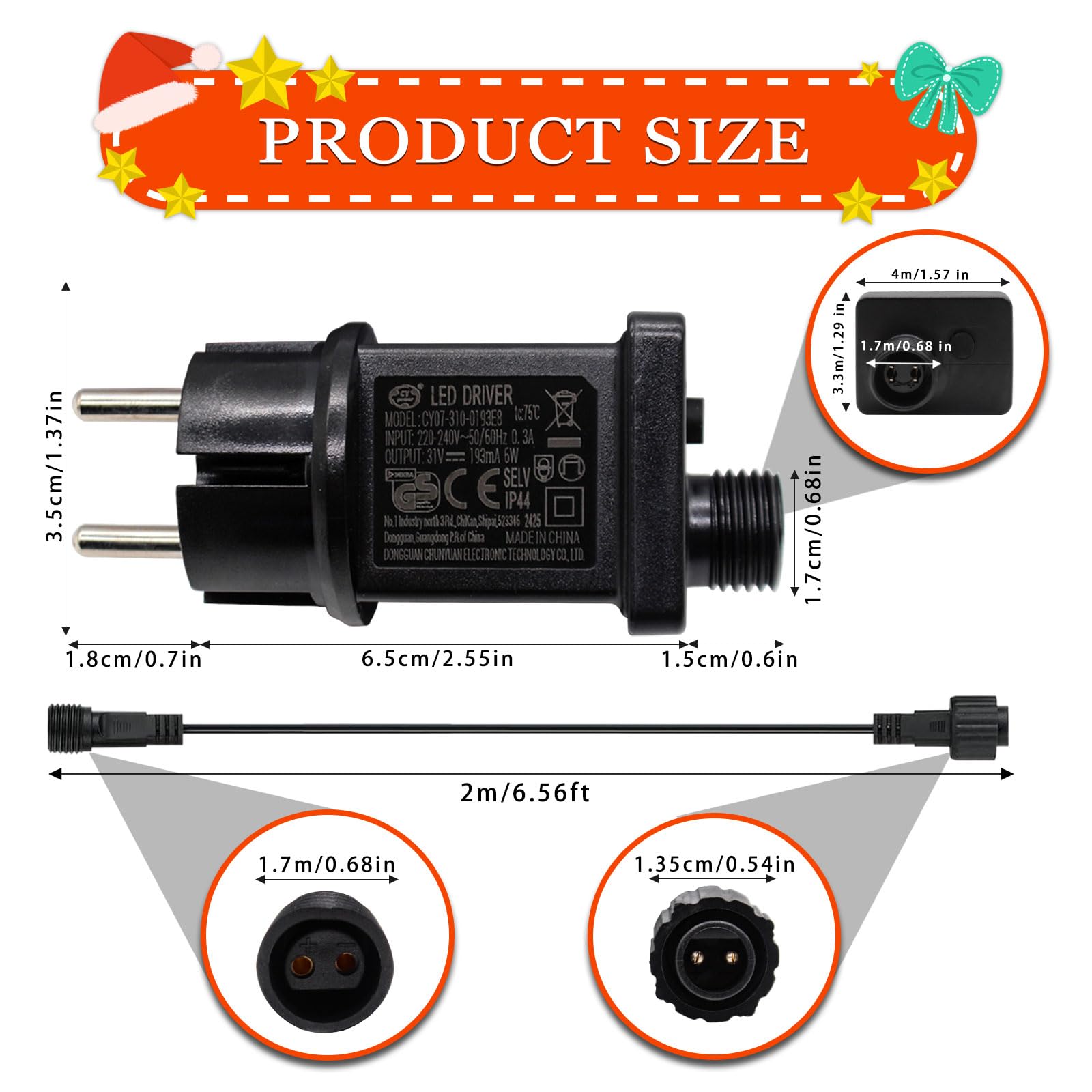 Alimentatore LED 12V, Trasformatore LED IP44, Adattatore LED A Bassa Tensione Per Luci Di Natale Luci A Stringa 1 Pz 86967167 - Foto 13