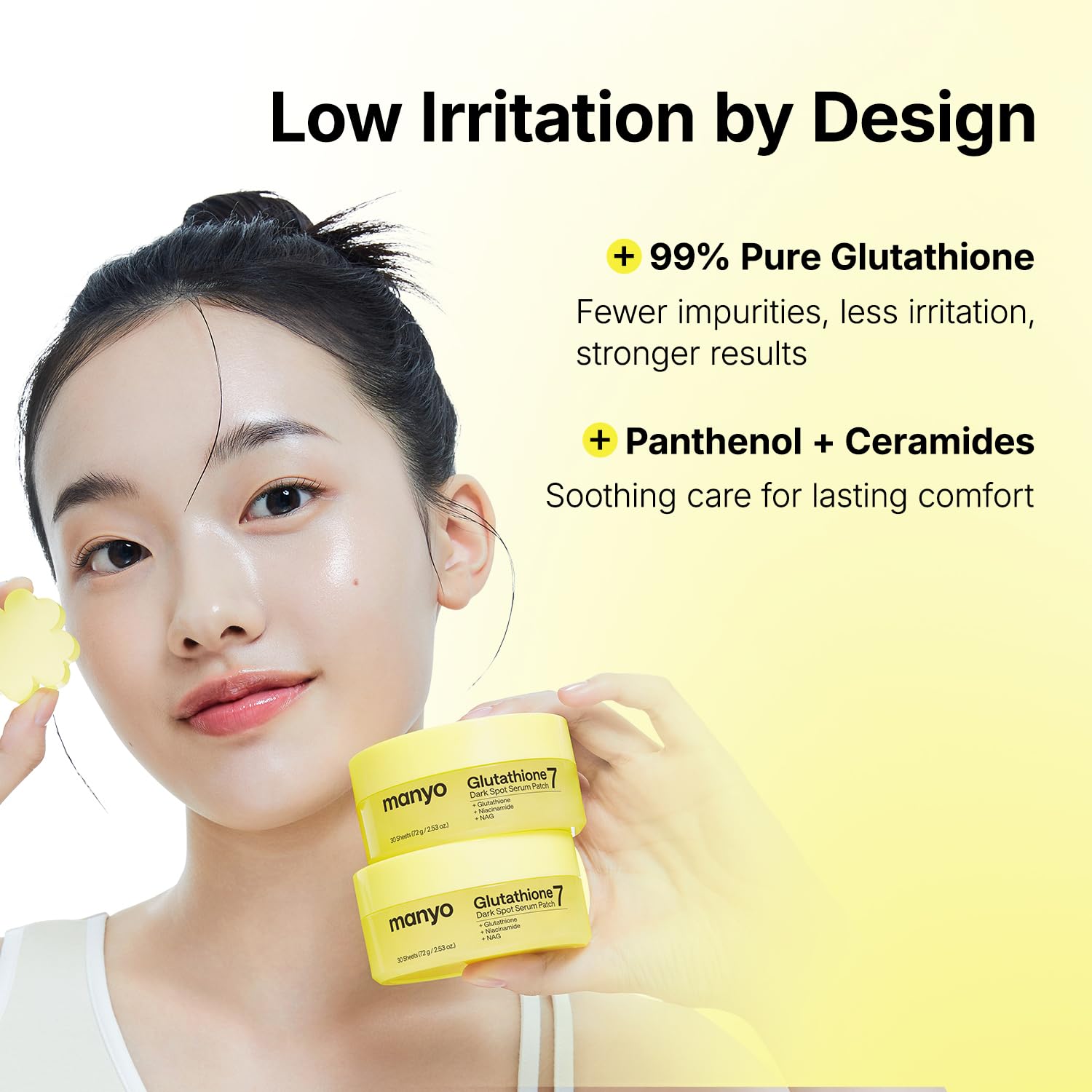 MANYO Glutathione 7 Dark Spot Serum Patches, 30 Count
