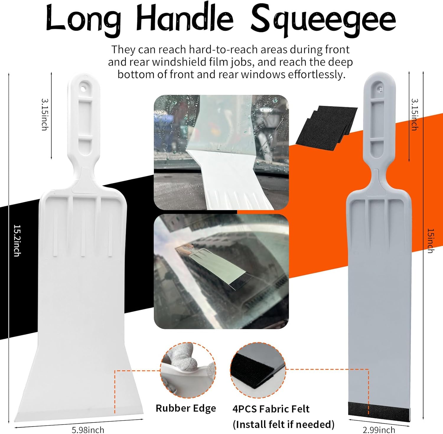 Car Window Tint Tools Kit Vinyl Wrap Tool Car Windshield Back Window Tinting Tools Car Tint Squeegee Kit Automotive Window Film Tinting Kit for Car Wrapping, Vinyl Film Installation