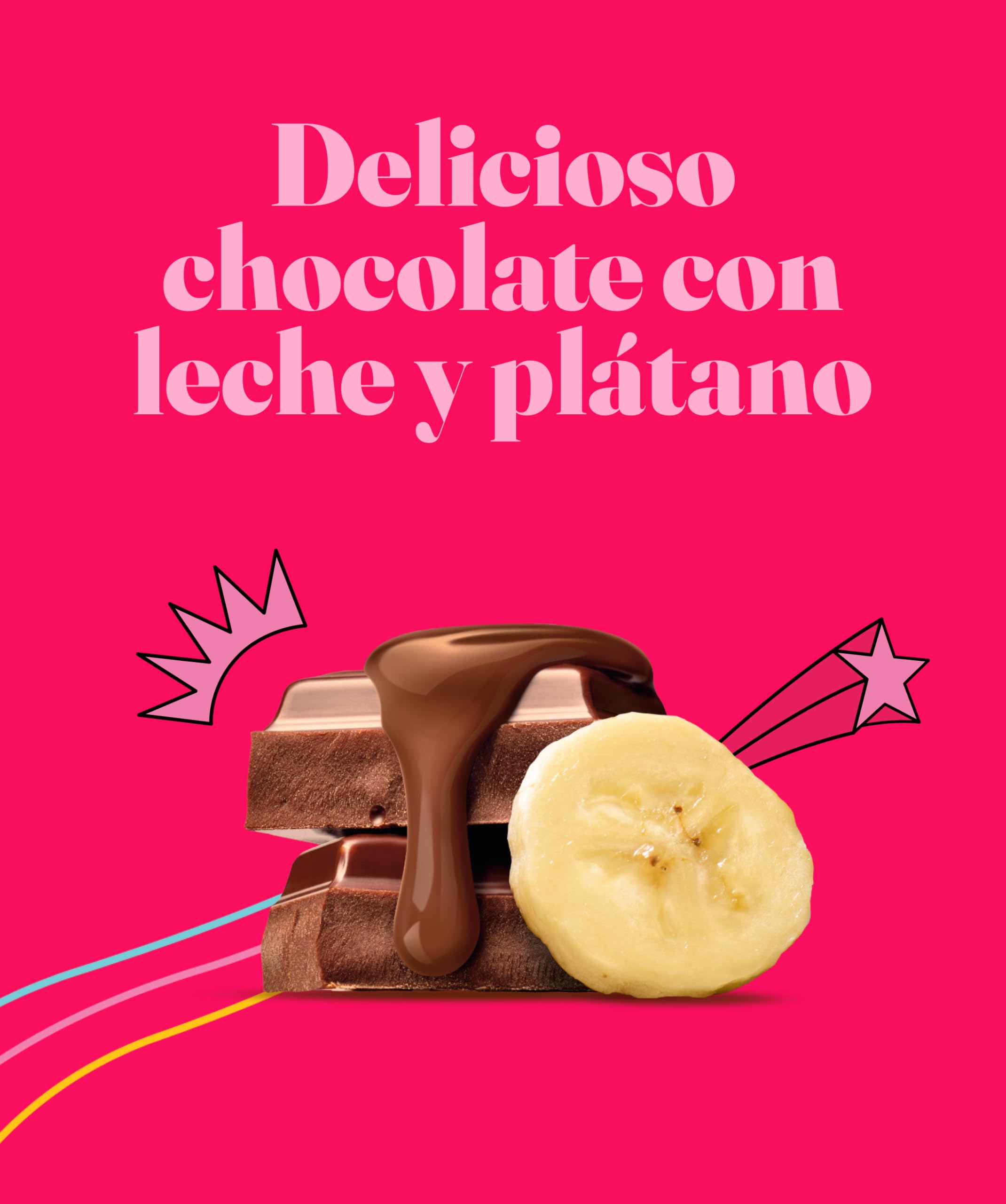 Corny Big, Barrita Sin Azúcares Añadidos Sabor Chocolate Banana, Más Grande, Sabor Intenso, Textura Crujiente, Pack 24x50g