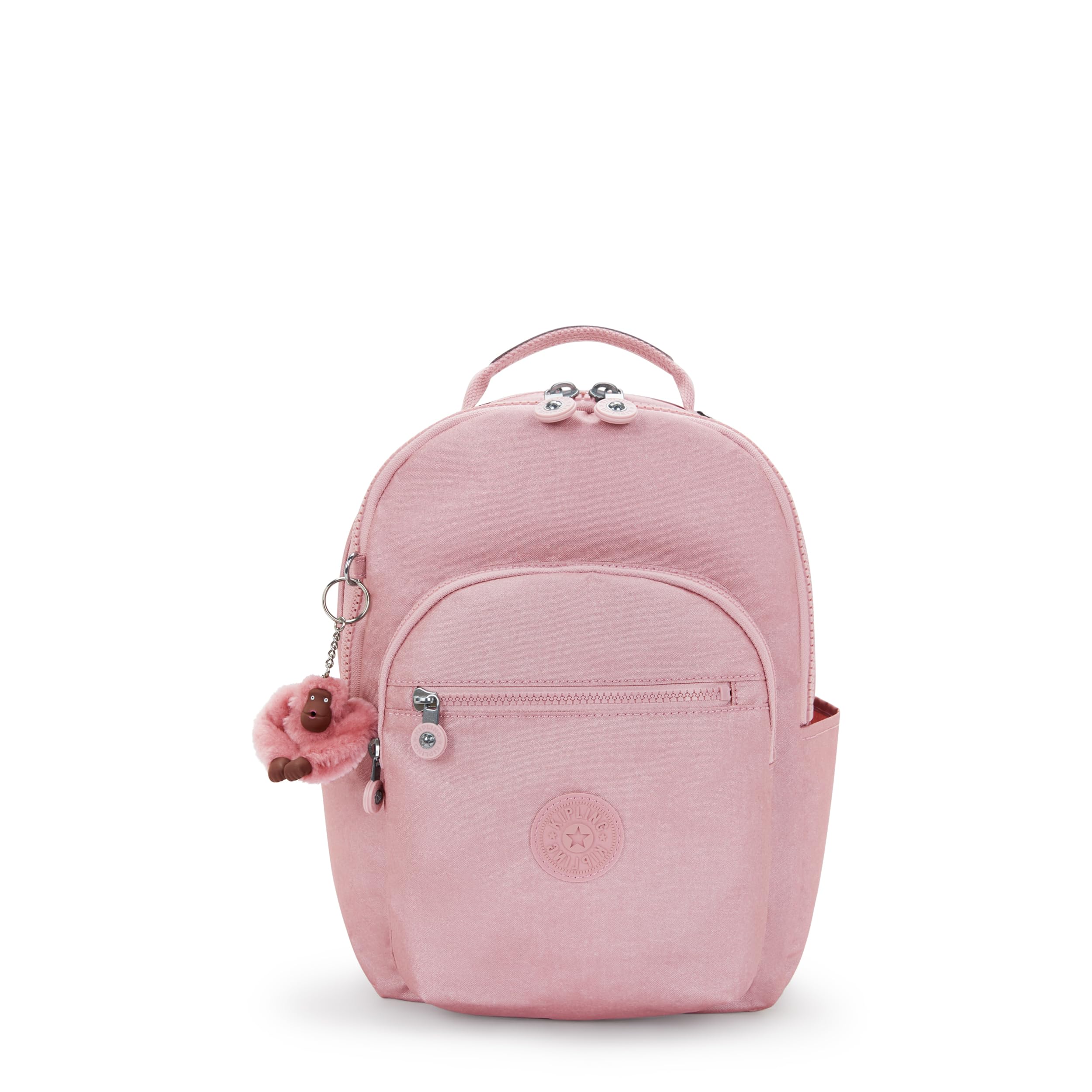 Kipling Women's Seoul Small Tablet Backpack, Durable Pink, Padded Shoulder Straps with Tablet Sleeve