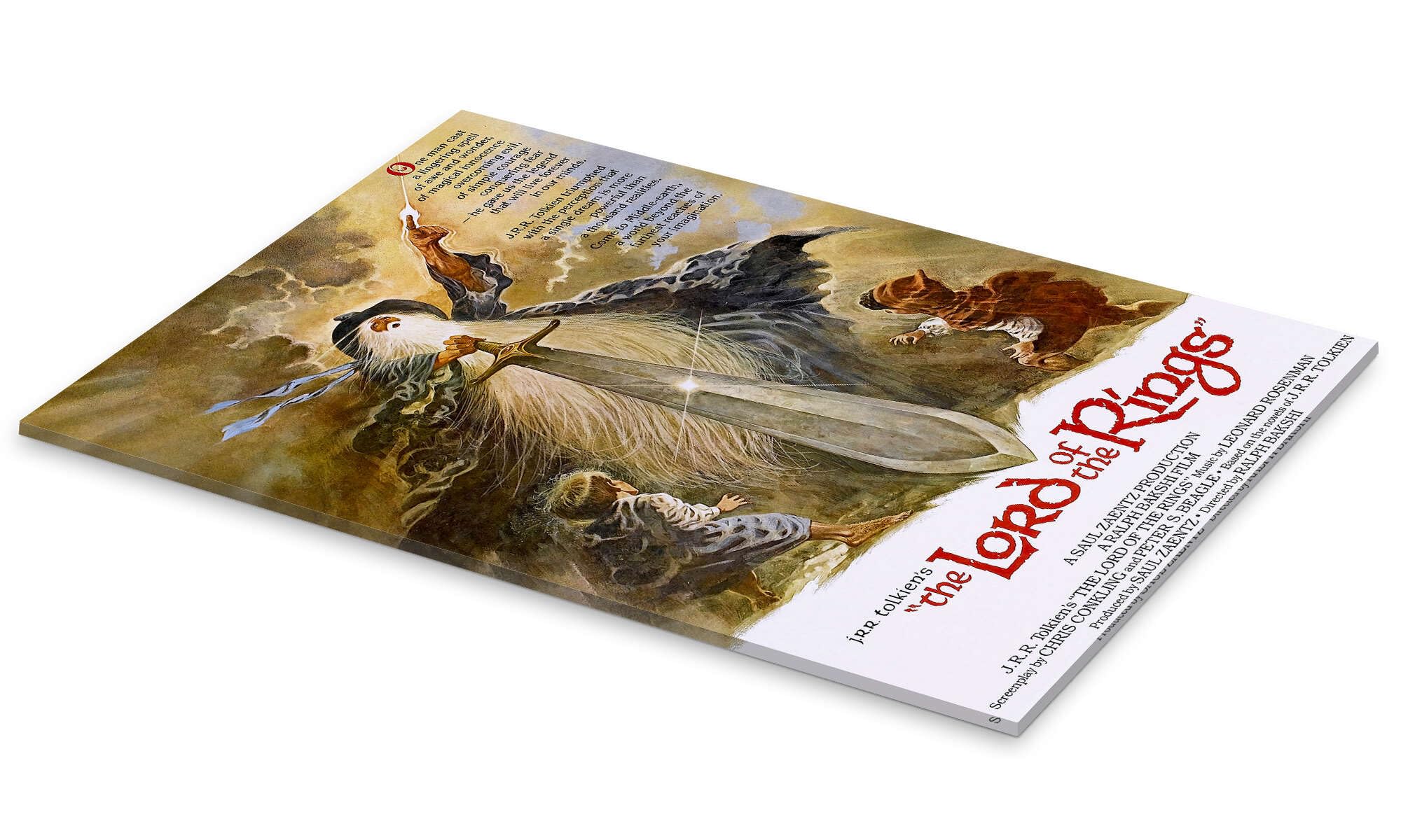 Posterlounge Der Herr der Ringe (englisch) Acrylglasbild | 40 x 60 cm Wandbilder Wanddeko