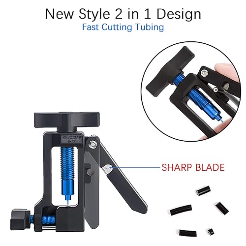 Miniatura 4 de Herramienta de inserción de destornillador de aguja mejorada 2 en 1 con cortador de manguera hidráulica para bicicleta MTB bicicleta de carretera