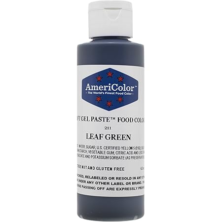 Americolor Soft Gel Paste Food Color, 4.5-Ounce, Leaf Green